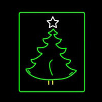 Christmas Tree Logo Neon Sign