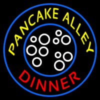Circle Pancake Alley Dinner Neon Sign