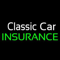 Classic Car Insurance Neon Sign