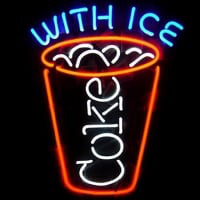 Coca Cola Coke With Ice Beer Bar Neon Light Sign Neon Sign