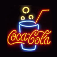 Coca Cola Glass Neon Sign