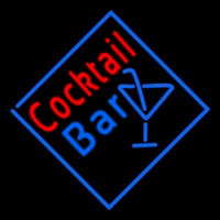 Cocktail Bar With Wine Neon Sign