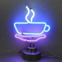 Coffee Cup Desktop Neon Sign