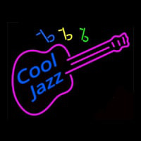 Cool Jazz Guitar Neon Sign