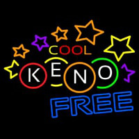 Cool Keno Free 3 Neon Sign