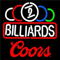 Coors Ball Billiard Te t Pool Neon Beer Sign Neon Sign