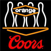 Coors Bowling Orang Neon Sign