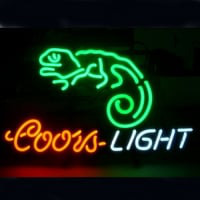 Coors Chameleon Beer Neon Sign