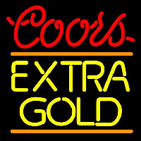 Coors E tra Gold Beer Sign Neon Sign