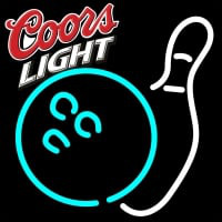Coors Light Bowling Neon White Sign Neon Sign