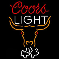 Coors Light Breathing Bull Face Beer Sign Neon Sign