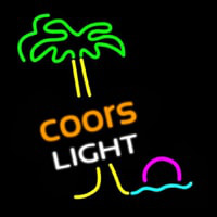 Coors Light Palm Tree Neon Sign