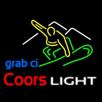 Coors Light Snowboarder Beer Neon Sign