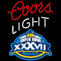 Coors Light Super Bowl X  vii Beer Sign Neon Sign