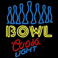 Coors Light Ten Pin Bowling Neon Sign