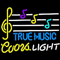 Coors Light True Music Neon Sign