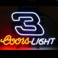 Coors Nascar #3 Dale Earnhardt Neon Sign