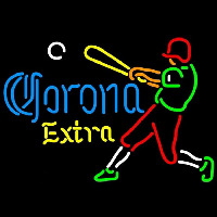 Corona E tra Baseball Player Beer Sign Neon Sign