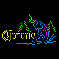 Corona Fishing Lake Beer Sign Neon Sign