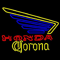 Corona Honda Motorcycles Left Wing Beer Sign Neon Sign