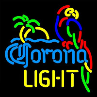 Corona Light Parrot With Palm Beer Sign Neon Sign