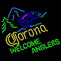 Corona Light Welcome Anglers Beer Sign Neon Sign