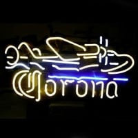 Corona Plane Neon Sign