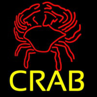 Crab Block With Logo 2 Neon Sign