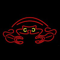 Crab Red Logo 2 Neon Sign