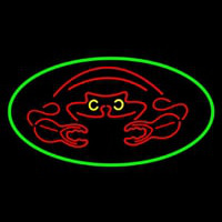 Crab Red Logo Neon Sign