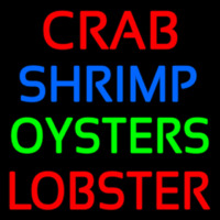 Crab Shrimp Lobster Oyster Neon Sign