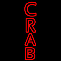 Crab Vertical Neon Sign