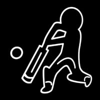 Cricket Icon Neon Sign