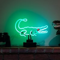 Crocodile Desktop Neon Sign