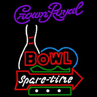 Crown Royal Bowling Spare Time Beer Sign Neon Sign
