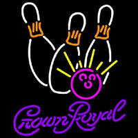 Crown Royal Bowling White Pink Beer Sign Neon Sign