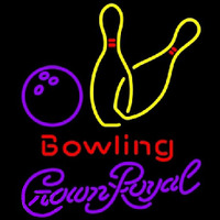 Crown Royal Bowling Yellow Beer Sign Neon Sign