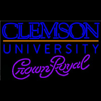 Crown Royal Clemson University Beer Sign Neon Sign