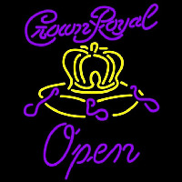 Crown Royal Open Beer Sign Neon Sign