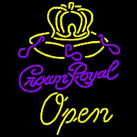 Crown Royal Open Beer Sign Neon Sign