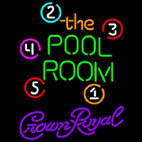 Crown Royal Pool Room Billiards Beer Sign Neon Sign