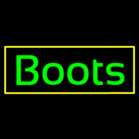 Cursive Boots Neon Sign