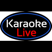 Cursive Karaoke Live Neon Sign