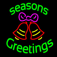 Cursive Seasons Greetings 2 Neon Sign
