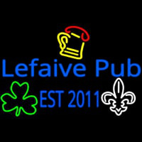 Custom Lefaive Pub Est 2011 Neon Sign