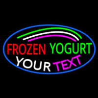 Custom Made Frozen Yogurt Neon Sign