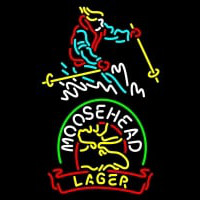 Custom Steamboat Moosehead Beer Neon Sign