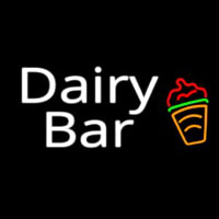 Dairy Bar With Logo Neon Sign