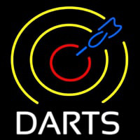 Dart Board Neon Sign