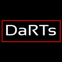 Darts With Red Border Neon Sign